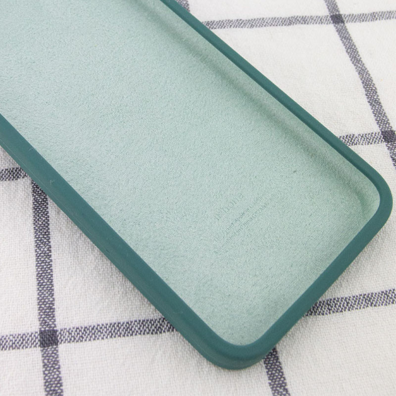 Silicone Case Square Full Camera Protective (AA) для iPhone 11 (Pine Green)-1